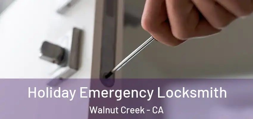  Holiday Emergency Locksmith Walnut Creek - CA
